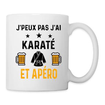 J'peux pas j'ai karaté karategi et apéro - Mug blanc - blanc - Droite