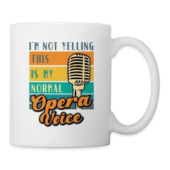 Opernsängerin Sängerin Gesangslehrerin Chor Show - Tasse - Weiß - Rechts