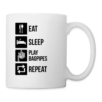 Bagpipes Bagpipes Bagpipe - Mug - white - Right