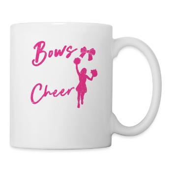 Bows and bling be a cheering thing funny - Mug - white - Right