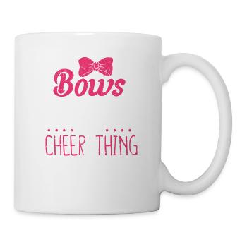 Bows & Bling c’est une pom-pom girl de cheer-thing - Mug blanc - blanc - Droite