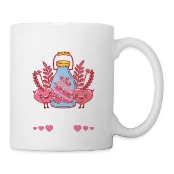 Petite amie, petit ami, homme, partenaire de la Saint-Valentin - Mug blanc - blanc - Droite
