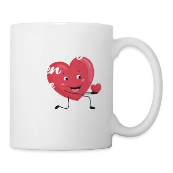 Petite amie, petit ami, homme, partenaire de la Saint-Valentin - Mug blanc - blanc - Droite