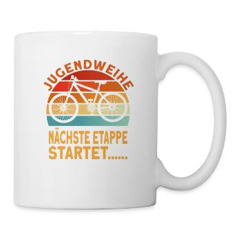 Jugendweihe Geschenke für Jungen und jugendliche - Tasse - Weiß - Rechts