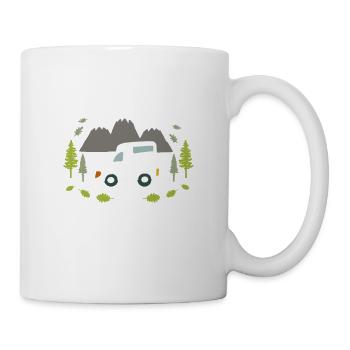 Camping Natur Road Trip Wohnmobil Busausbau - Tasse - Weiß - Rechts