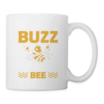 School Buzz Spelling Bee 100 Days Of School Humor - Tasse - Weiß - Rechts
