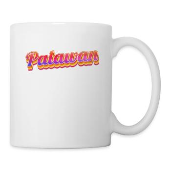 Vintage Philippines Urlaubsreise Asien Palawan - Tasse - Weiß - Rechts