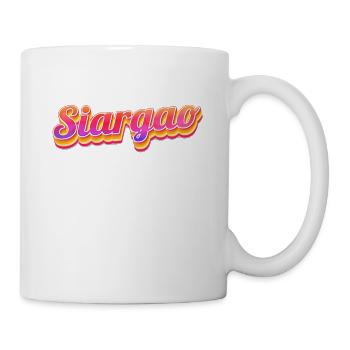 Vintage Philippines Urlaubsreise Asien Siargao - Tasse - Weiß - Rechts