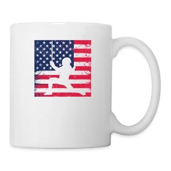 Fechten USA Team Amerikanische Flagge US Fechter - Tasse - Weiß - Rechts