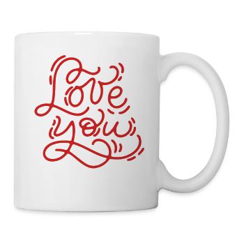 I love you-Valentine's Day gift - Mug - white - Right