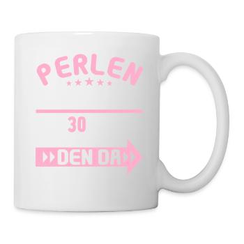 30 verheiratet Perlen Hochzeit 30.Hochzeitstag - Tasse - Weiß - Rechts