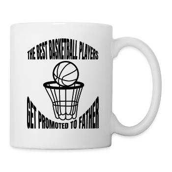 Amateur de basket-ball père basketteur joueur de basket-ball - Mug blanc - blanc - Droite
