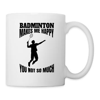 Badminton player Badminton Badminton fan - Mug - white - Right