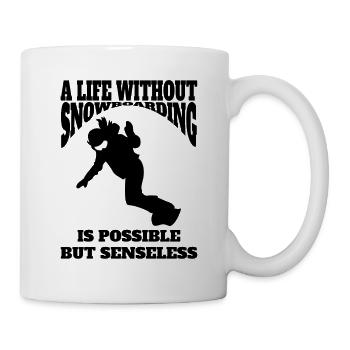 Snowboard Winter Sports Snowboarder Saying - Mug - white - Right