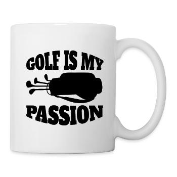 Golf Quote Golf Ball Golf Club Golfer - Mug - white - Right