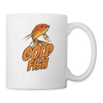 Comme le poisson rouge et la carpe japonaise pour 3 personnes - Mug blanc - blanc - Droite