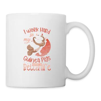 Mes cochons d’Inde ont une vie meilleure - Mug blanc - blanc - Droite