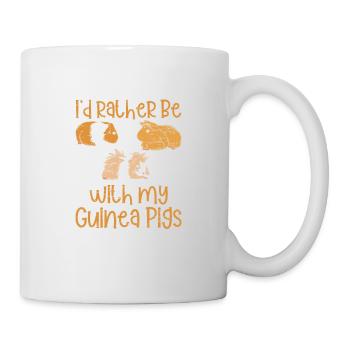 Better to be with my guinea pigs - sweetie - Mug - white - Right
