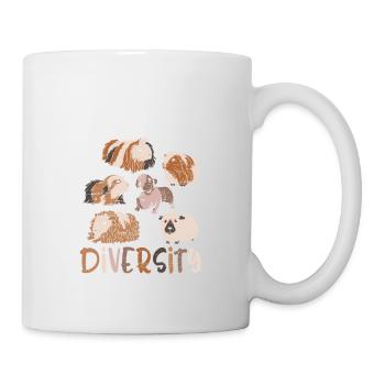Vielfalt - Lustiges Meerschweinchen-nettes - Tasse - Weiß - Rechts