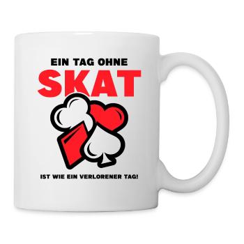 Ein Tag ohne Skat - Tasse - Weiß - Rechts