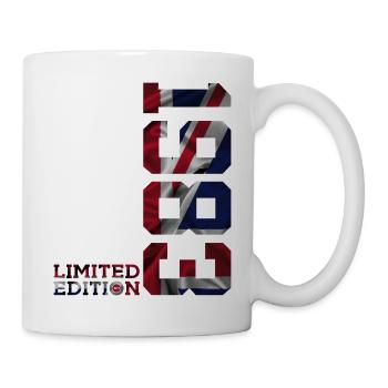 ÉDITION LIMITÉE ANGLETERRE 1983 43E ANNIVERSAIRE BRITANNIQUE - Mug blanc - blanc - Droite