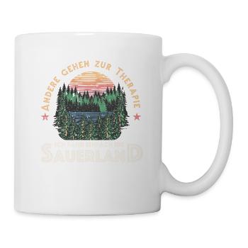 Einfach ins Sauerland Sauerländer Urlaub NRW - Tasse - Weiß - Rechts