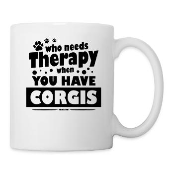 Corgi Pembroke British dog breed from Wales - Mug - white - Right