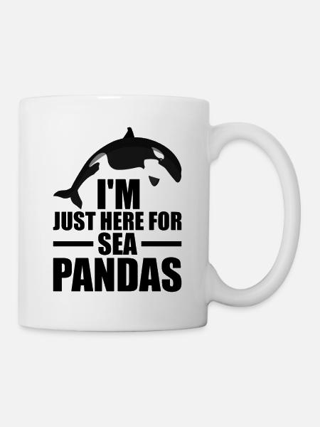 Un observateur de baleines dit que les baleines aiment les baleines à bosse - Mug blanc - blanc