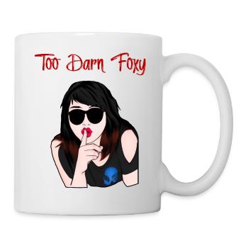 Too Darn Foxy - Black Hair Chick - Mug - white - Right