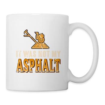 It Was Not My Asphalt Retro Funny MASON Designs - Mug - white - Right