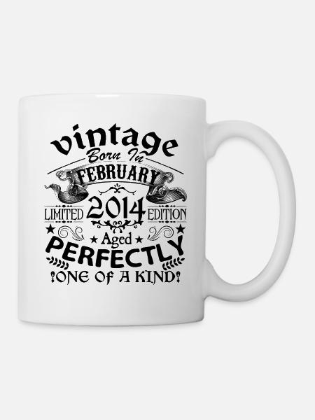 Februar 2014 | Jahrgang 2014 | geboren im Februar - Tasse - Weiß