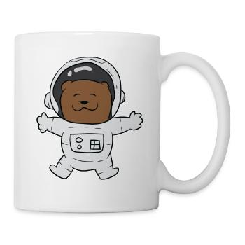 Otter Space Lustiges Otter Raumfahrt Otter - Tasse - Weiß - Rechts