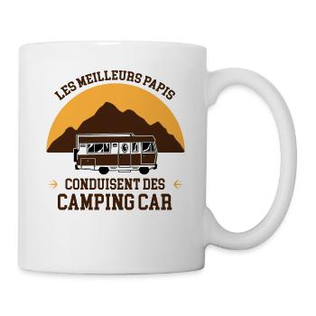 Les Meilleurs Papis Conduisent Un Camping Car - Mug blanc - blanc - Droite