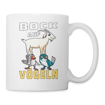 BOCK AUF VÖGELN - Tasse - Weiß - Rechts