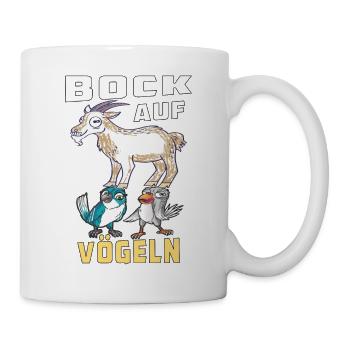 BOCK AUF VÖGELN - Tasse - Weiß - Rechts
