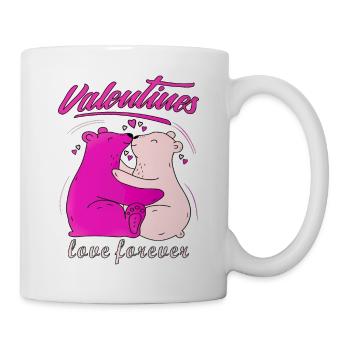 VALENTINES love forever - Tasse - Weiß - Rechts