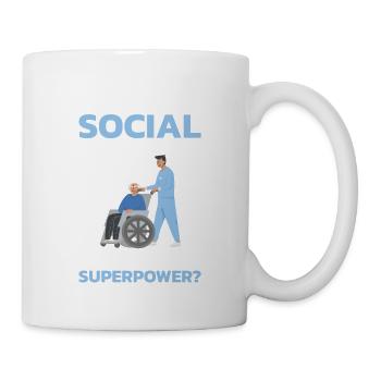 I am a social worker what is yours - Mug - white - Right