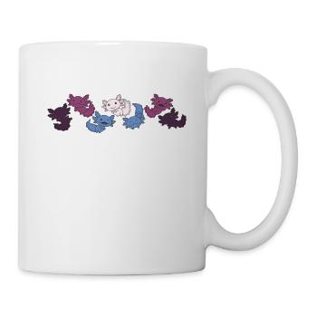Drapeau non conforme Fierté LGBTQ Axolotl - Mug blanc - blanc - Droite
