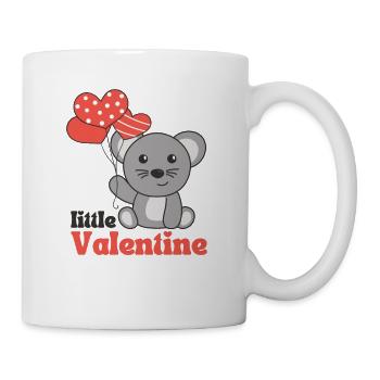Souris pour la Saint-Valentin petite Saint-Valentin - Mug blanc - blanc - Droite