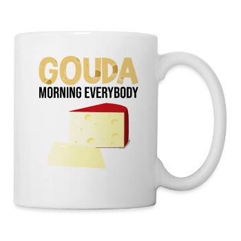 Geräucherter Gouda Design und Gouda-Feinschmecker - Tasse - Weiß - Rechts