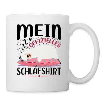 Mein Offizielles Schlafshirt - Tasse - Weiß - Rechts