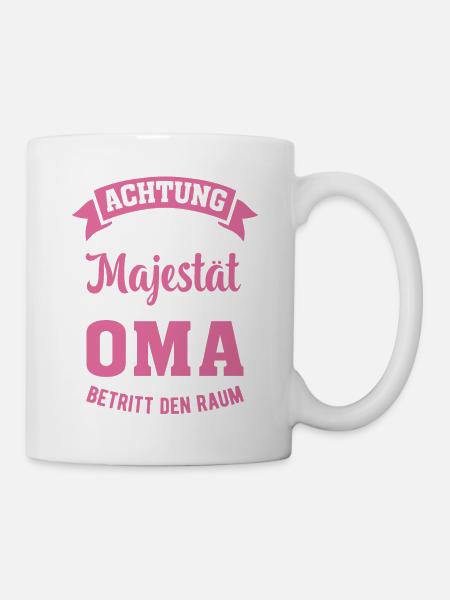 Lustiges Königliches Geschenk Für Oma - Tasse - Weiß