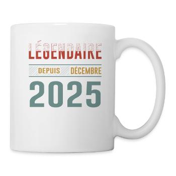 Légendaire Depuis Décembre 2025 Anniversaire - Mug blanc - blanc - Droite