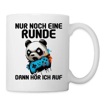 Nur noch eine Runde dann hör ich auf Kinder Gaming - Tasse - Weiß - Rechts