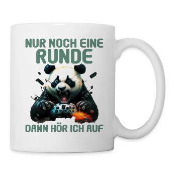 Nur noch eine Runde dann hör ich auf Kinder Gaming - Tasse - Weiß - Rechts