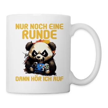 Nur noch eine Runde dann hör ich auf Kinder Gaming - Tasse - Weiß - Rechts