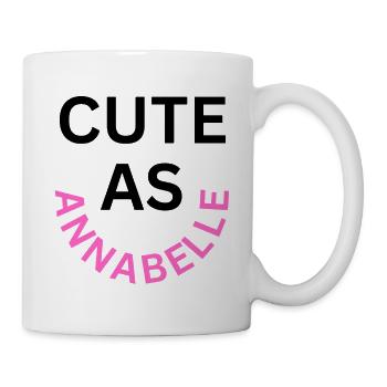 Cute as Annabelle Name - Mug - white - Right