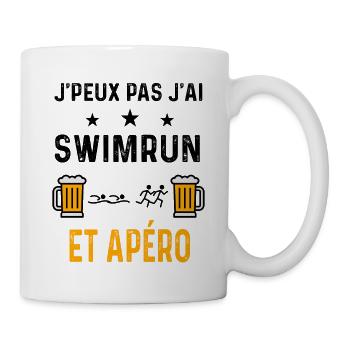 J'peux pas j'ai swimrun et apéro - Mug blanc - blanc - Droite