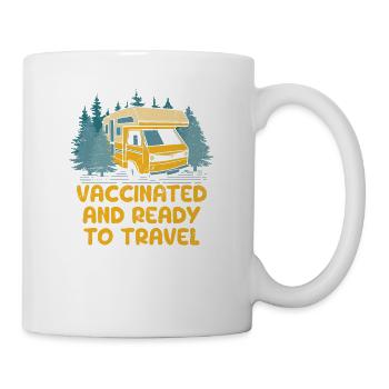Vaccinated and Ready to Travel Vacation Traveler - Mug - white - Right