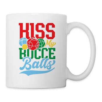 Petanque Petanque Boccia Bocce Boule für einen - Tasse - Weiß - Rechts